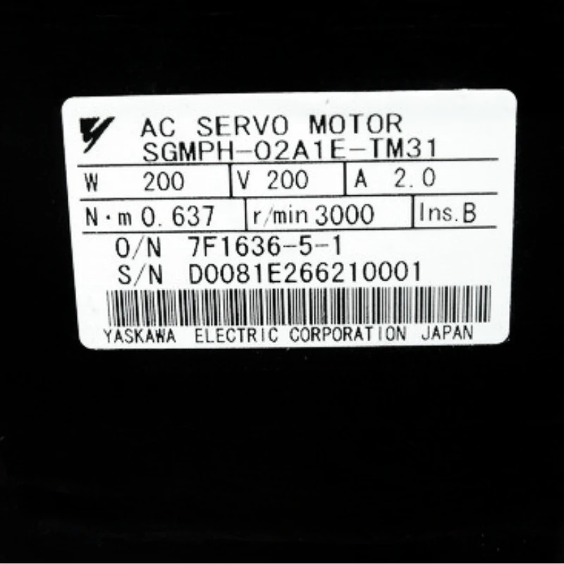 Yaskawa 서보모터 신형 SGM호환PH-02A1E-TM31 신속