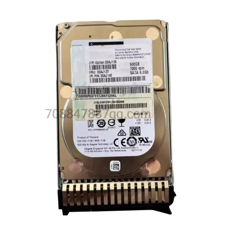 원본 IBM 00AJ136 00AJ137 500G SATA 2.5 X3650 M5 X3850 X6