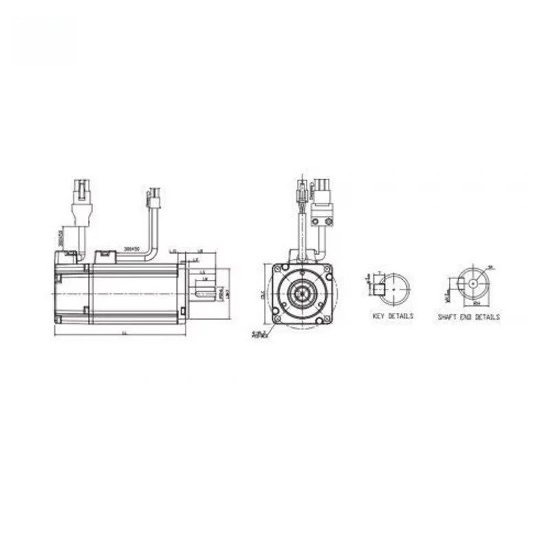 원본 ECMA-C10401RS ECMA-A2 서보모터 100W 3000 RPM 220V