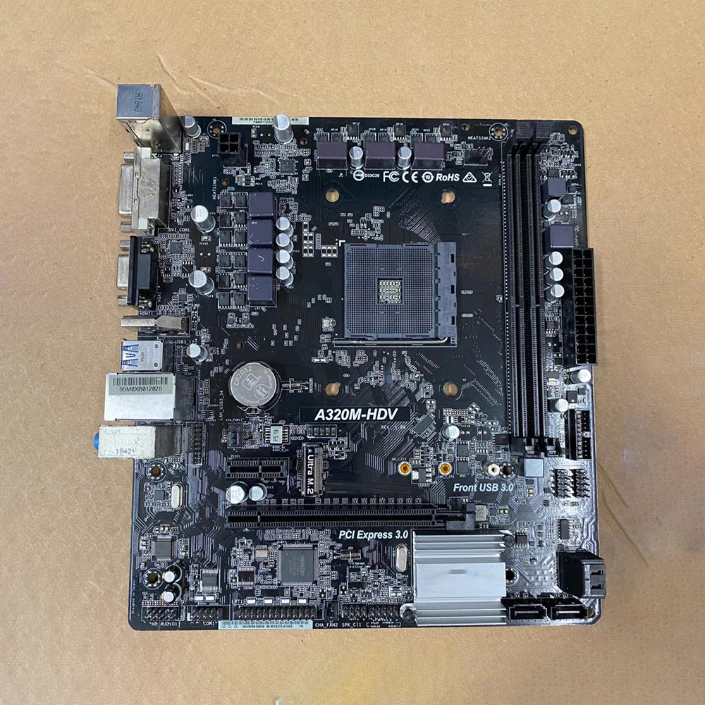 A320M-HDV 1.0 ASRock호환 AM4 DDR4 마더보드 PCIe 3.0 SATA3 M.2 32 Gb/s