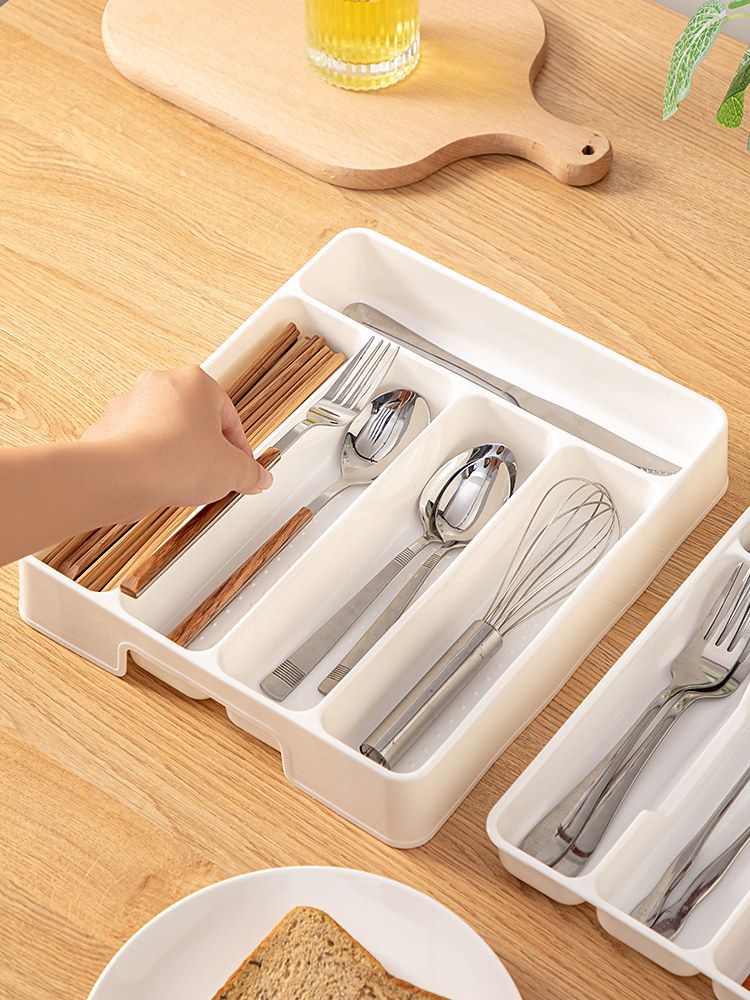 주방 서랍 칸막이 수저 포크 나이프 수납함 정리함 - 상세 이미지 4