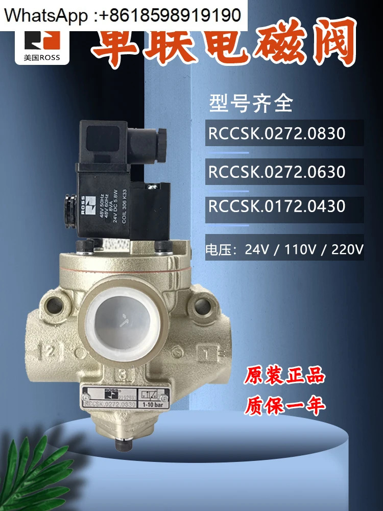 안전 밸브 0272.0830/0272.0630 단일 솔레노이드 RCCSK.0172.0430