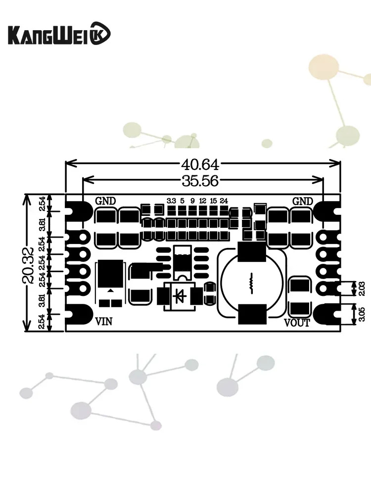 TPS5450/TPS5430 스위칭 전원공급장치 모듈 DCDC 스텝다운 3.3V5V9V12V 전압 출력 낮은 리플