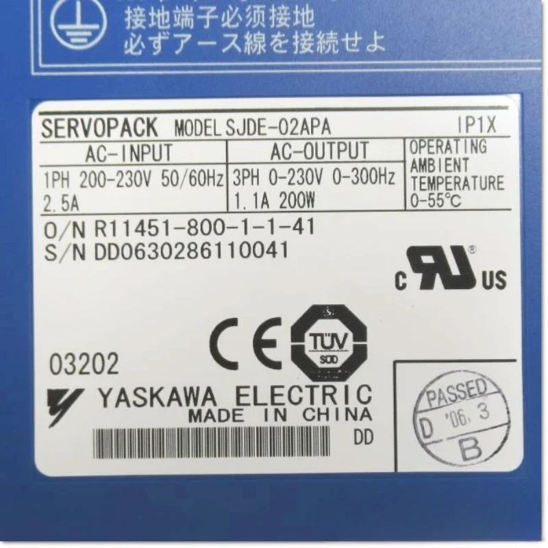 새 SJDE-02APA Yaskawa 서보 드라이브