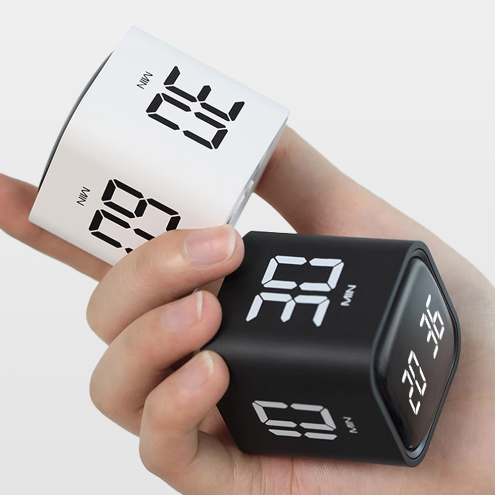 뽀모도로 타이머 구글 쿠킹 큐브형 디지털 공부 블랙 이미지 8