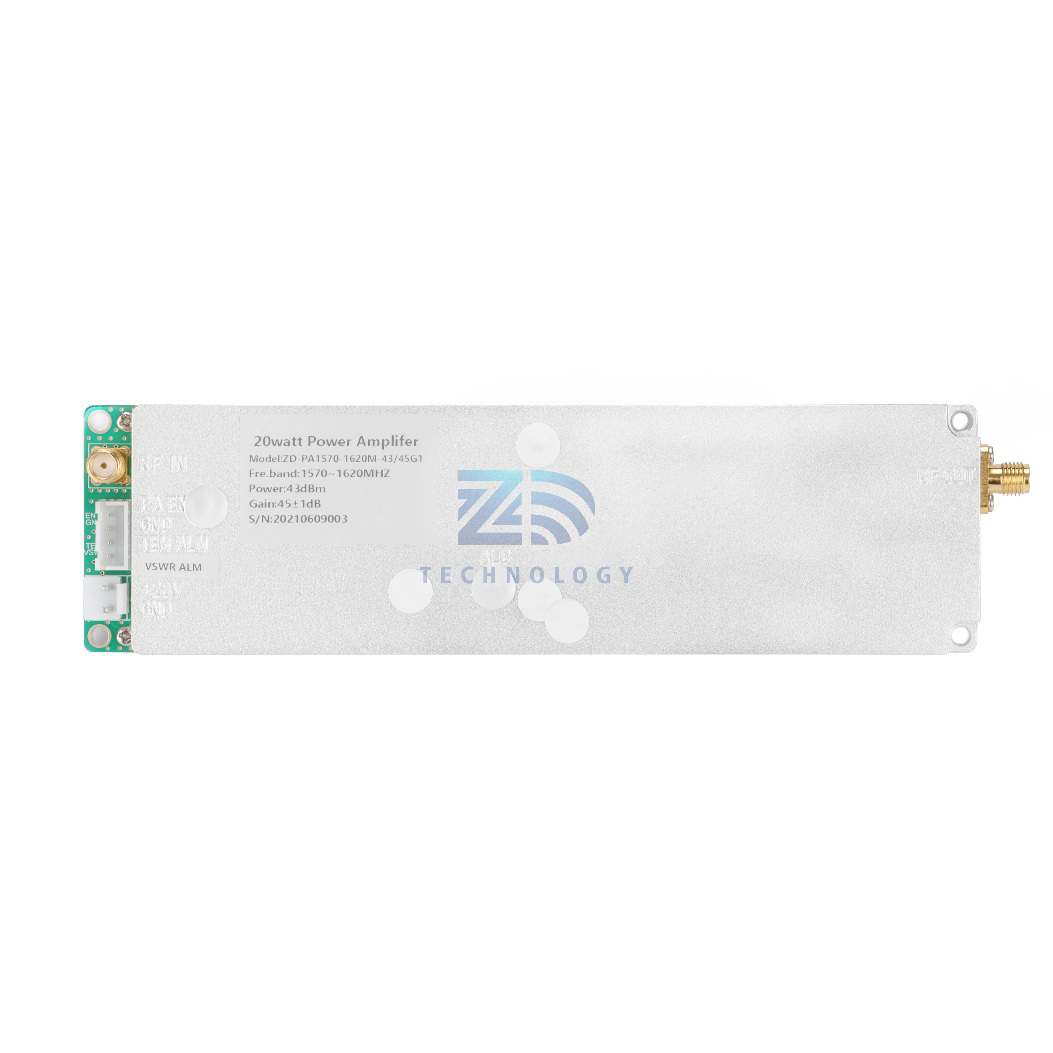 2G 3G 4G 5G 100W 고전력 신호 발생기 FPV Wifi 1570-1620MHz 프로 전력 증폭기