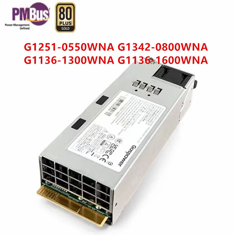 GOSPOWER 오리지널 전원공급장치 G1251-0550WNA G1342-0800WNA G1136-1300WNA G1136-1600WNA G1358-2000WNA 550W 800