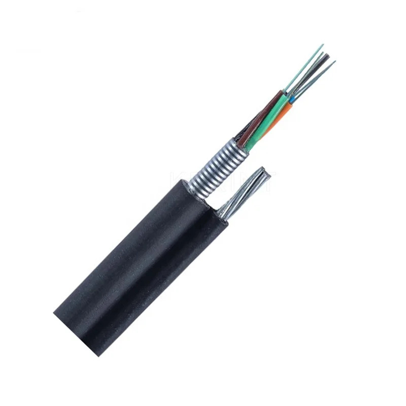 KEXINT FTTH 공장 4 6 8 12 24 36 48 64 72코어 GYTC8S 실외 오버헤드 자립형 그림 광섬유 케이블