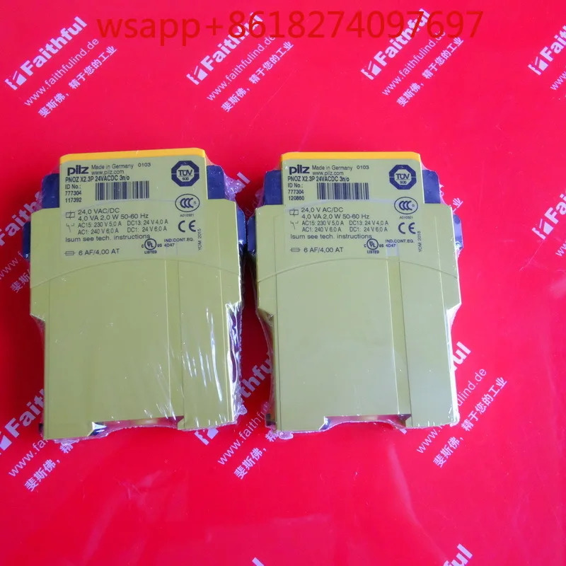Pilz 777304 신형 안전 모듈 PNOZ X2.3P 24VACDC 3n/o