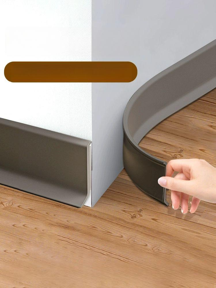 걸레받이 접착실 스티커 마감재 교체 PVC 굽도리 셀프 5m 그레이 10cm - 상품 이미지