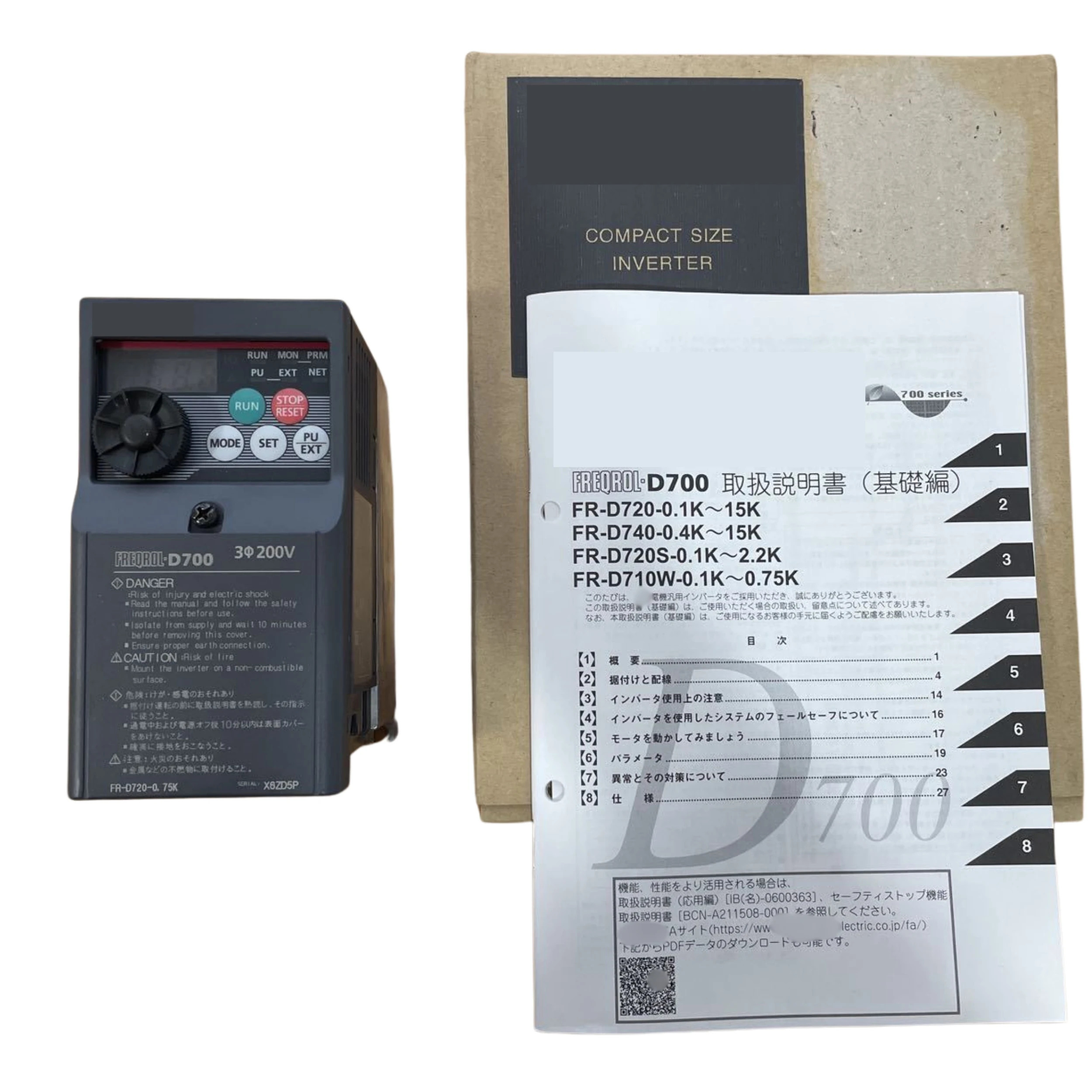 새 FR-D720-0.75K 인버터