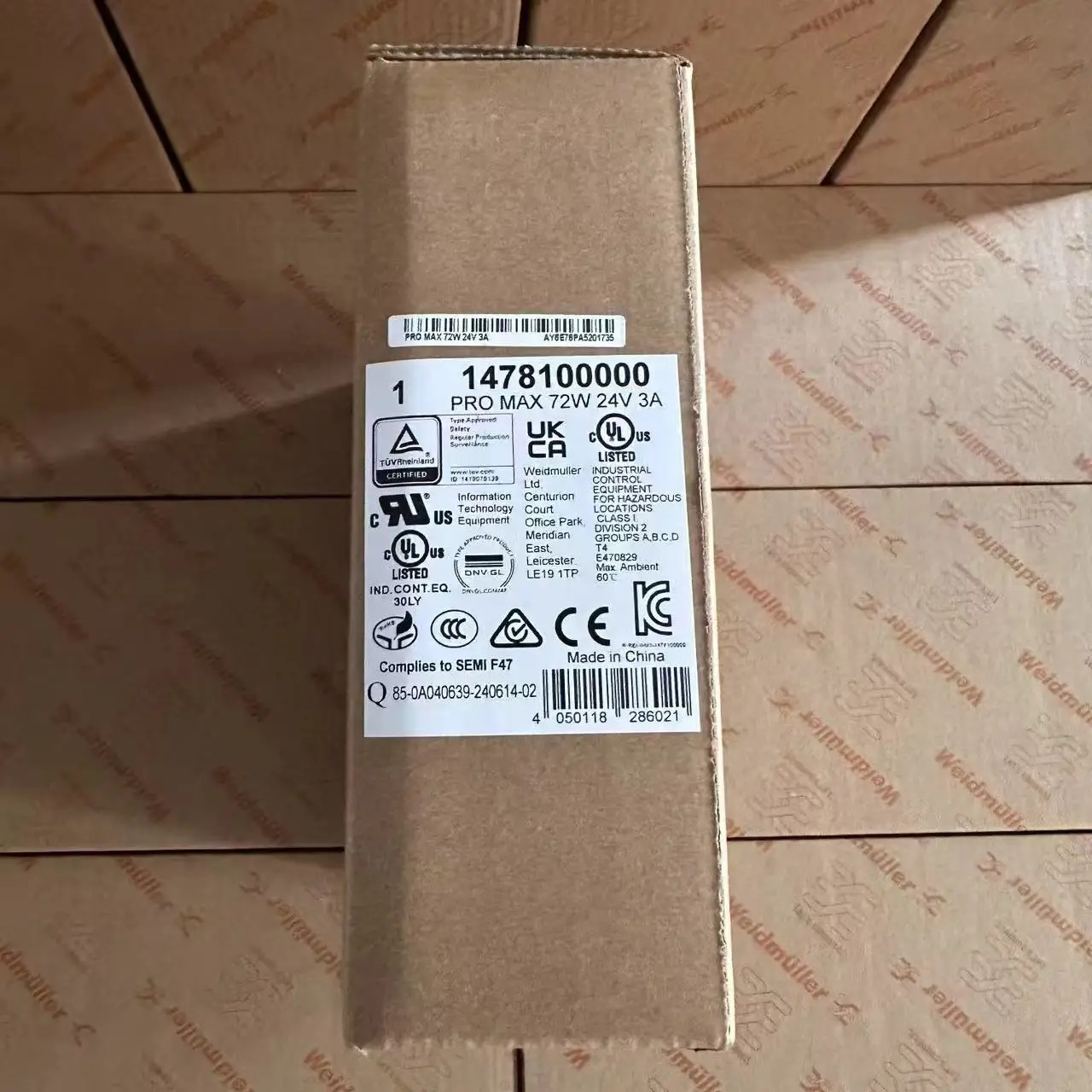 스위칭 전원공급장치 PRO MAX 72W 24V 3A 납품 1478100000