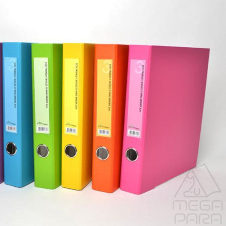 청운 에코컬렉터 3공D링 바인더 3cm 합지주황 파일철 서류보관