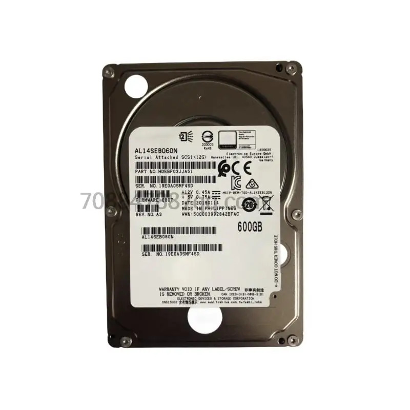 원본 AL14SEB060N 600G 10K 2.5 SAS 12Gb/s