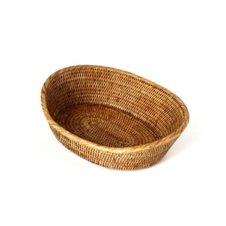 라탄 오발 하이로우 바스켓소형