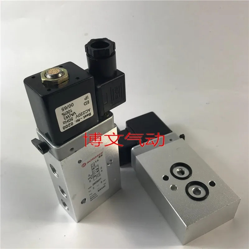 솔레노이드 밸브 2623077 Noguan 2위치 5방향 플레이트 공압 방향 AC220VDC24V