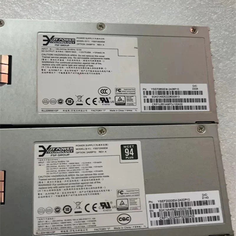 3Y 850W 2000W YSEF0850EM YSEF2000EM거새 전원공급장치
