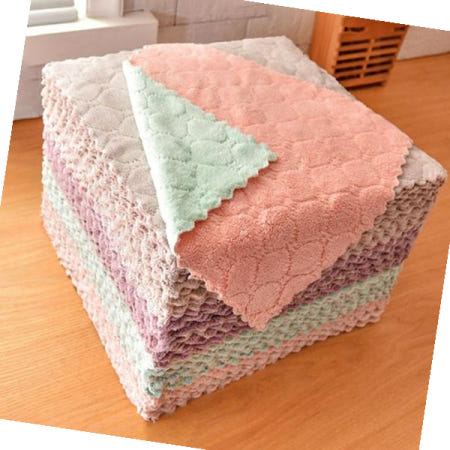 주방청소 극세사 벨벳 양면 요술 행주 25x25 DD-10873