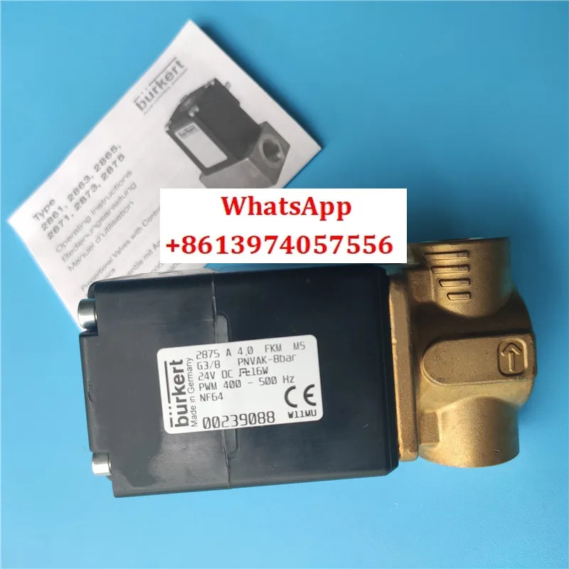 2875 비례 밸브 G3/8 x DN4 FKM -1 8bar 24V 00239088 바오디