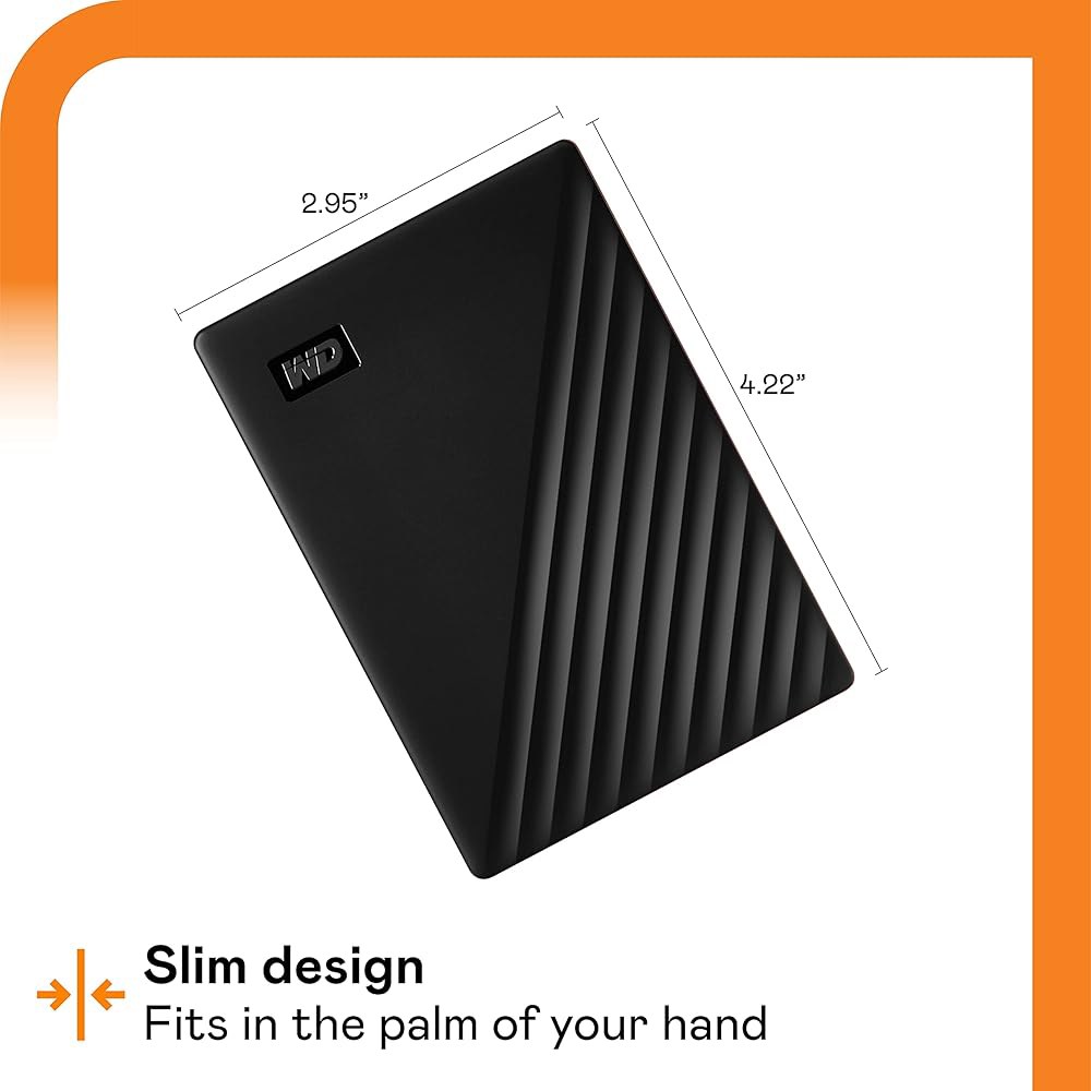 WD 2TB My Passport, 휴대용 외장 하드 드라이브, 블랙, 랜섬웨어 방지 및 비밀번호 보호 기능이 있는 백업 소프트웨어, USB 3.1 / 3.0 호환 - WDBYVG - 상세 이미지 3