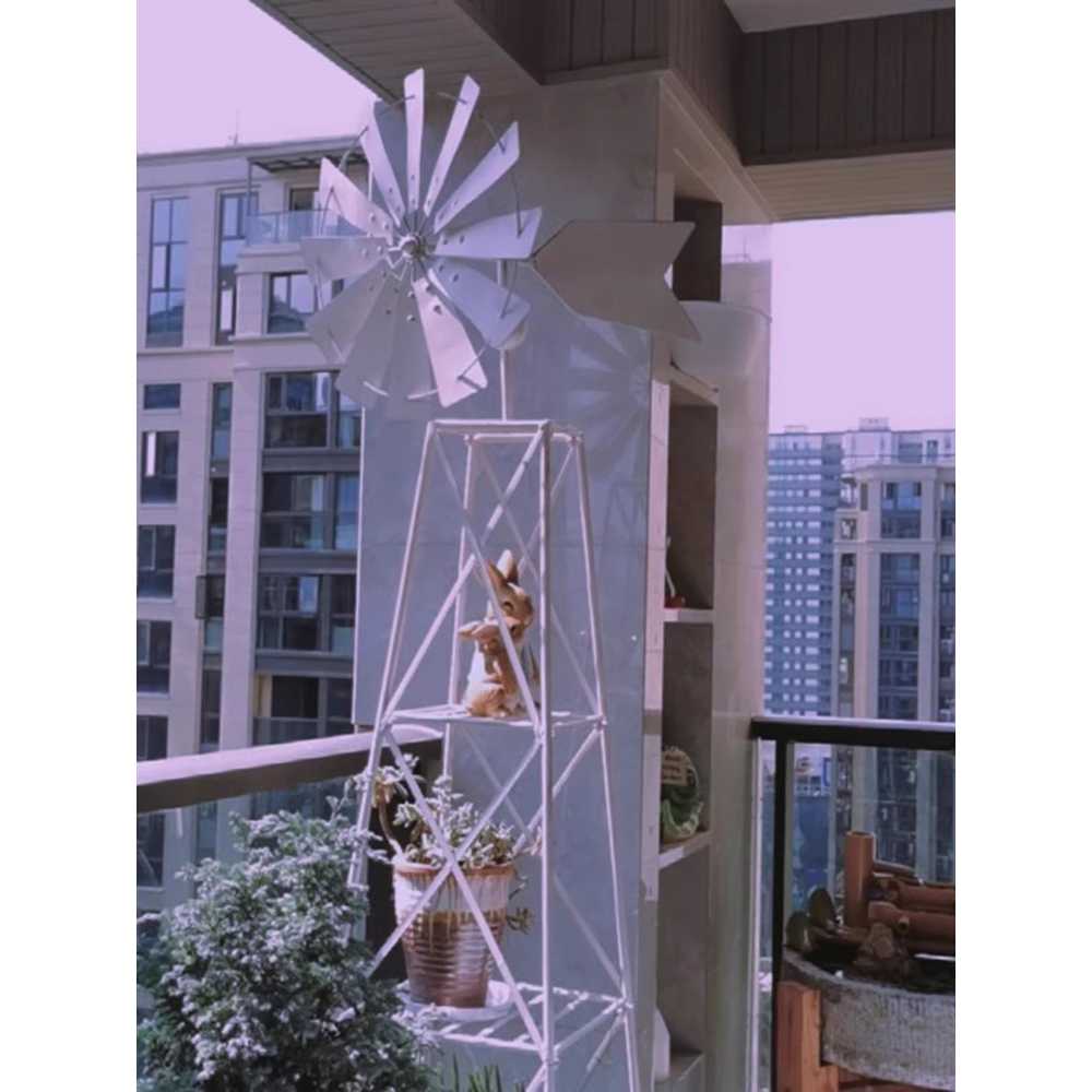 대형 바람개비 인테리어 파란 홀로그램 정원 텃밭 - 상세 이미지 2