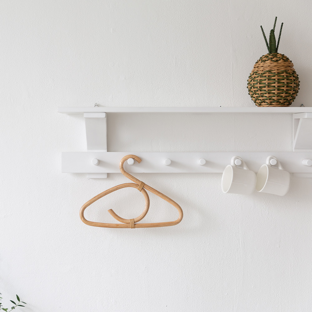 라탄옷걸이 미니 우드 아이방옷걸이 꾸미기 원목 디자인 옷가게 옷행거 촬영소품 3P세트