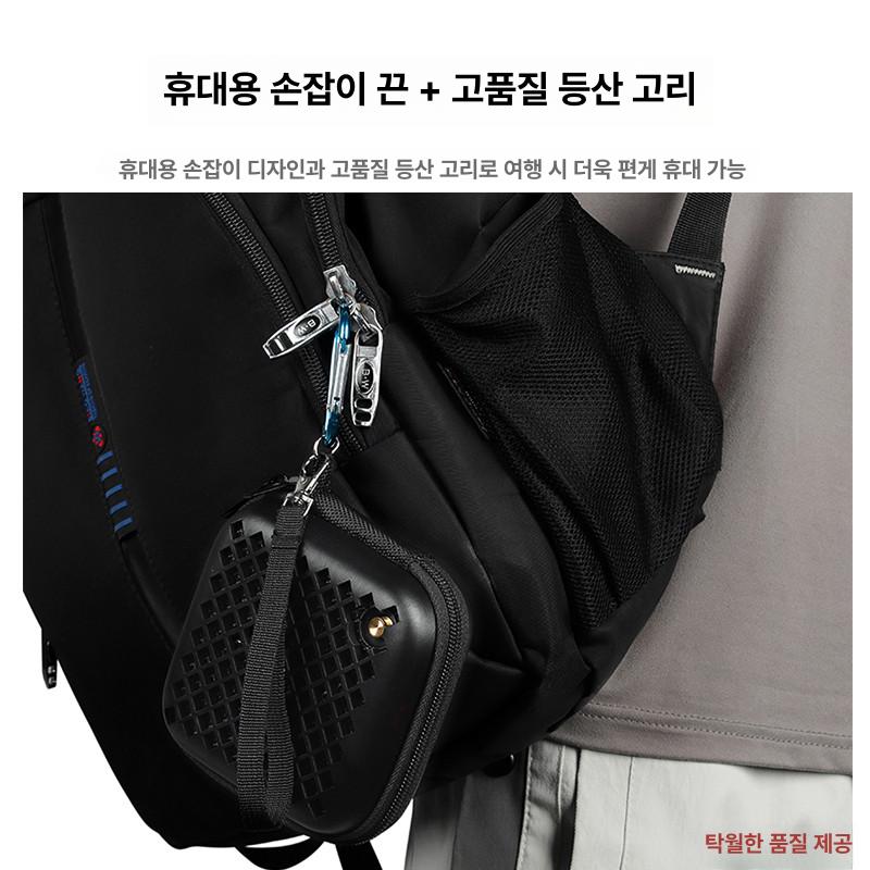 파우치 범퍼 수납 호환 여행용 스피커용 핸들바 야외용 블랙 펀칭 디테일 투명 수납 가방 - 상세 이미지 3