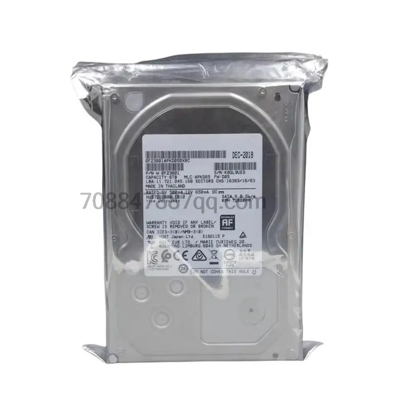 오리지널 HUS726060ALE610 6T 128M 6TB