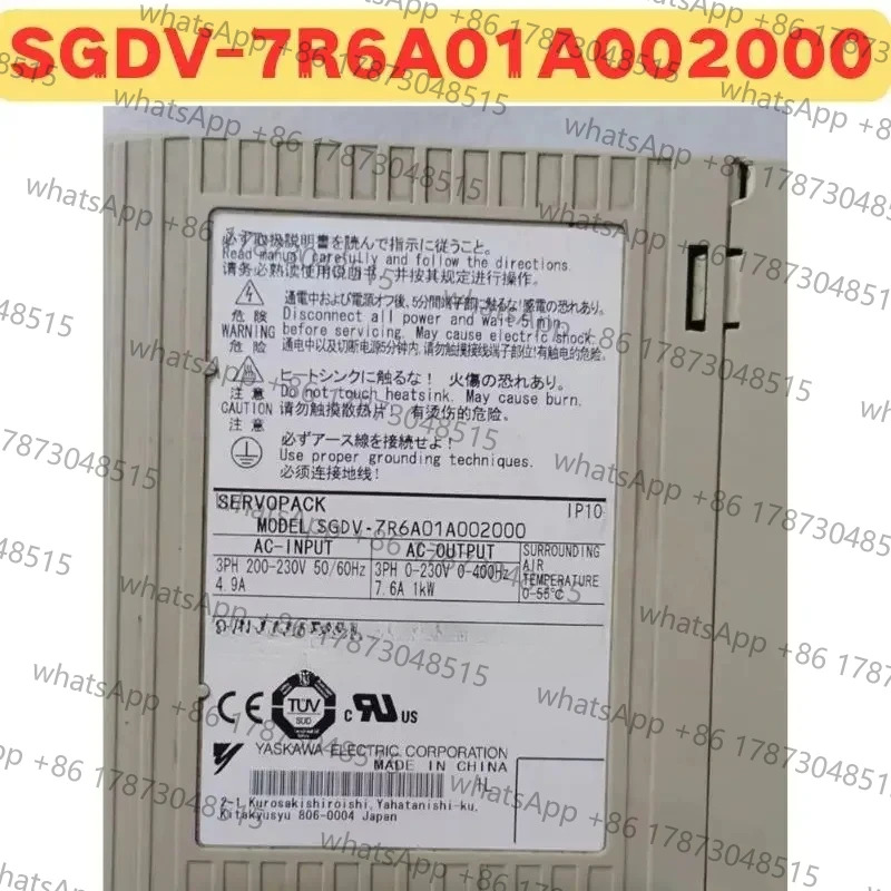리퍼 서보 드라이브 SGDV-7R6A01A 002000 SGDV 7R6A01A 정상적기능 완료