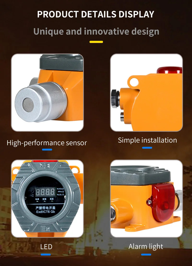 Ce Atex Rs485 Modbus Co2 센서 이산화탄소 경보 시스템
