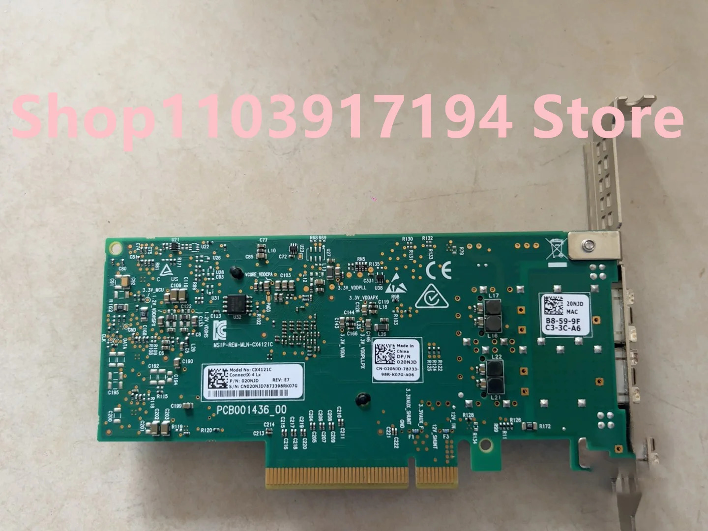 Mellanox CX4121C ConnectX-4LX 020NJD 25G 네트워크 카드