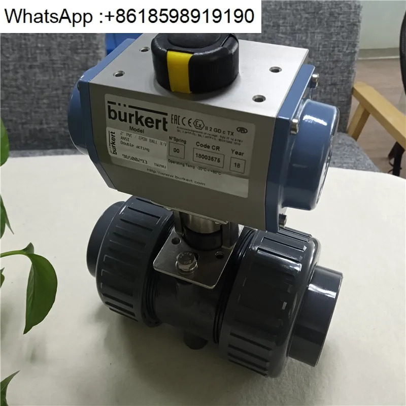 BURKERT 전기 글로브 밸브 8804 DN10 15 20 25 32 PVC PTFE/EPDM