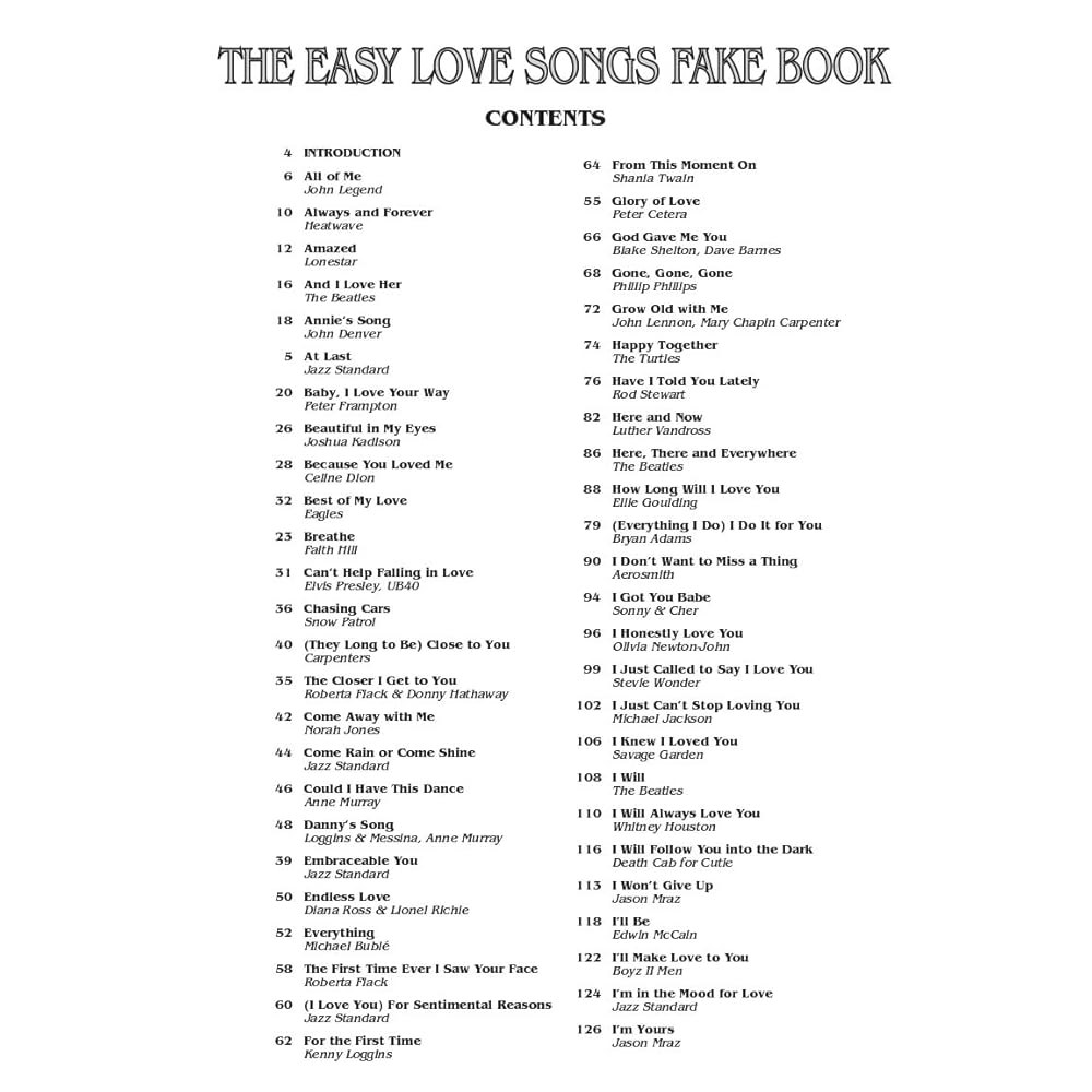 The Easy Love Songs Fake Beginners and 100 Large in Book Romantic Vocal, for the Piano, of C Musicia - 상세 이미지 3