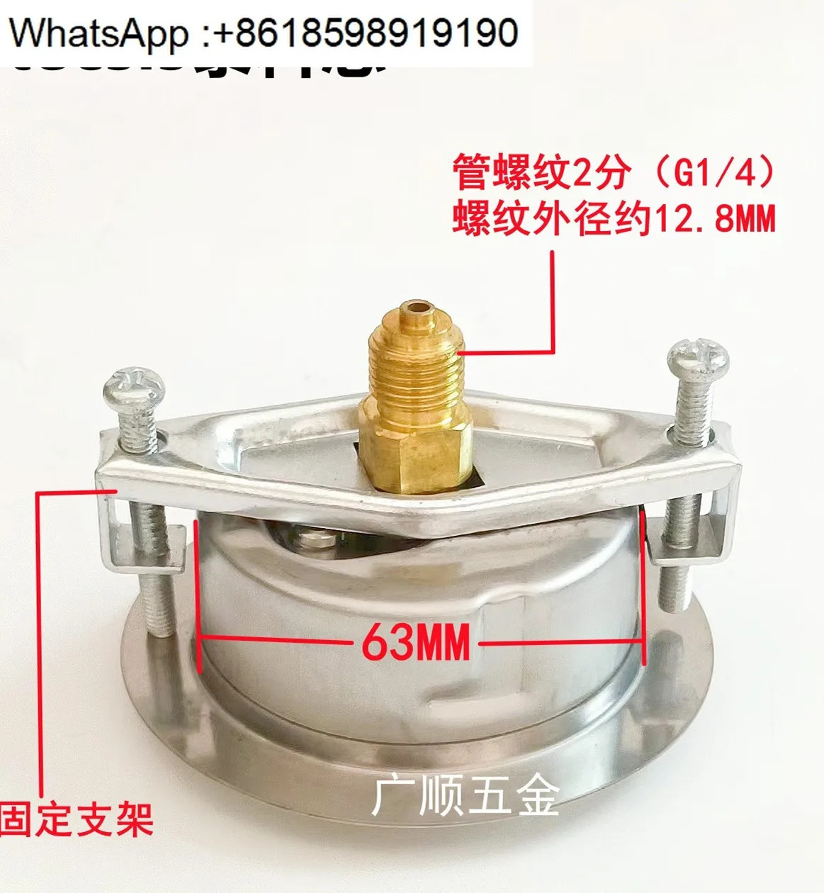 독일 tecsis 유압 게이지 지진 압력 31.5/25/40Mpa 방사형 1/4 치아