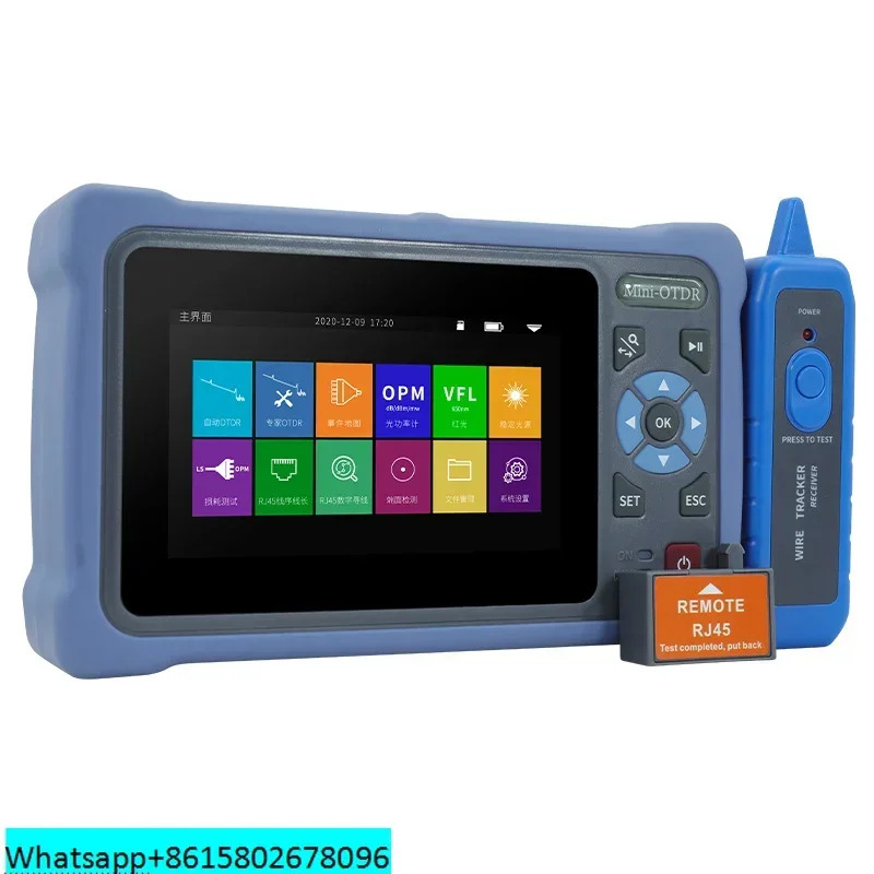 MINI OTDR NK-4000 Novker 1310/1550nm 26/24dB 광섬유 반사계 터치 스크린 VFL OLS OPM 이더넷 케이블 테스터