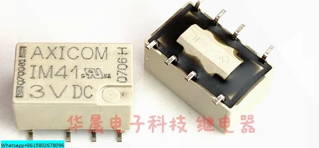 2A AXICOM 신호 계측기 릴레이 IM41GR IM41 3VDC 자기 유지 8핀 3V