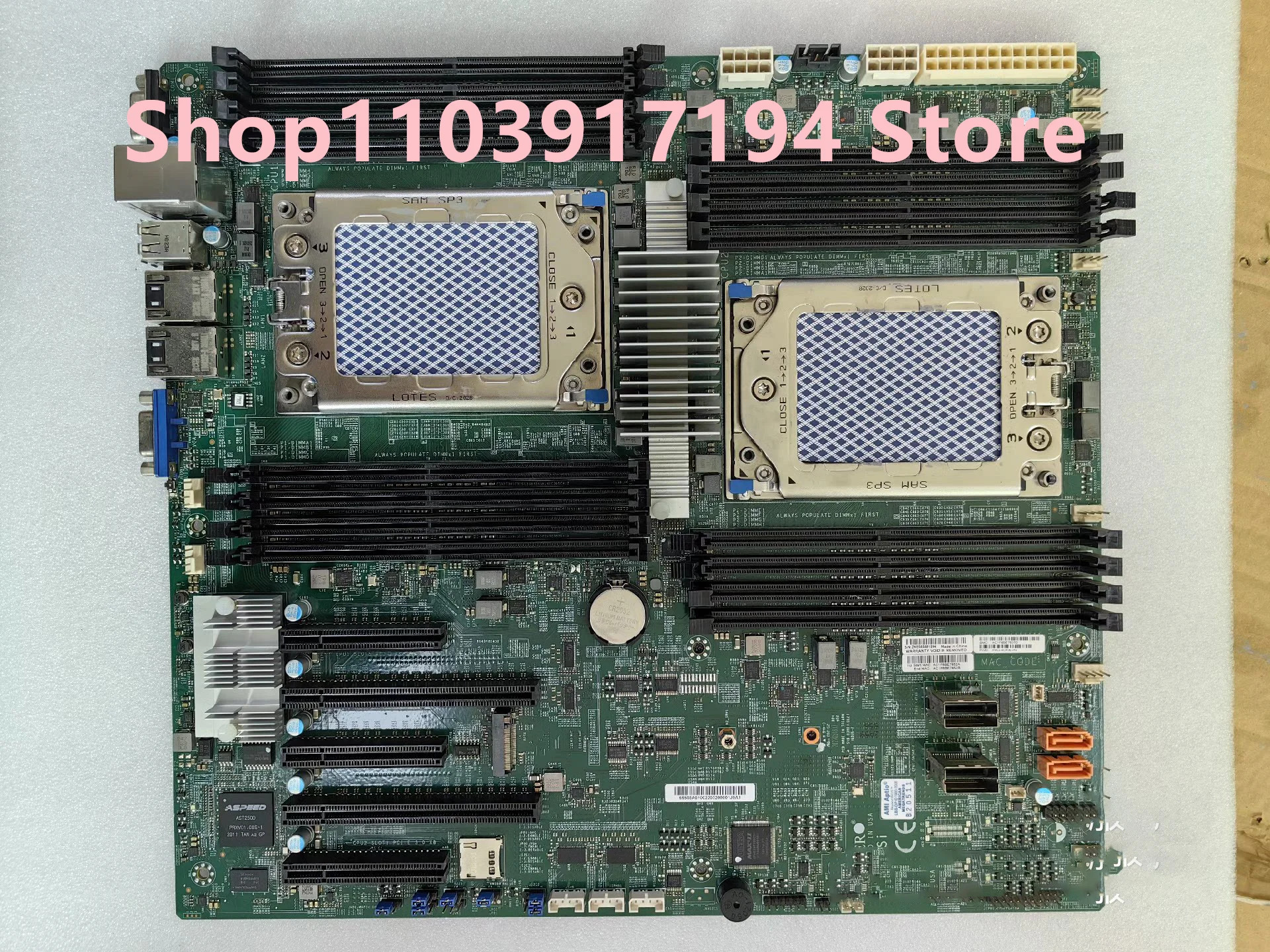 Supermicro H11DSI 양방향 지원 EPYC REV2.0 7601/7542