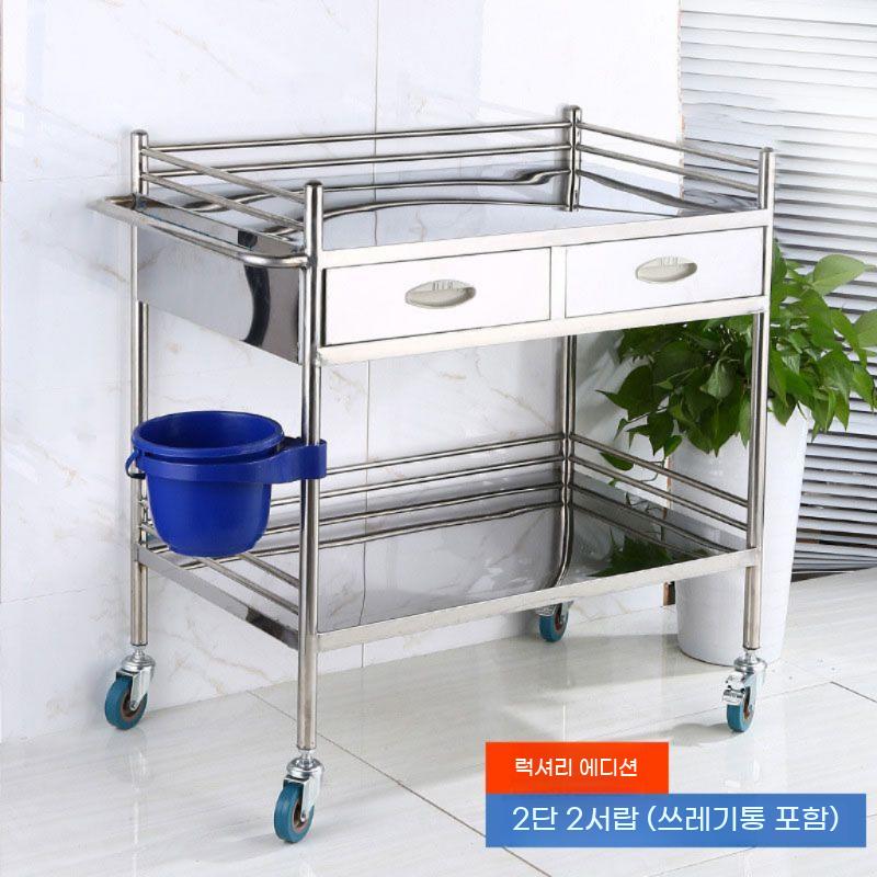 의료용 무빙 이동식 작업대 카트 간호 드레싱카 스텐 - 상세 이미지 3