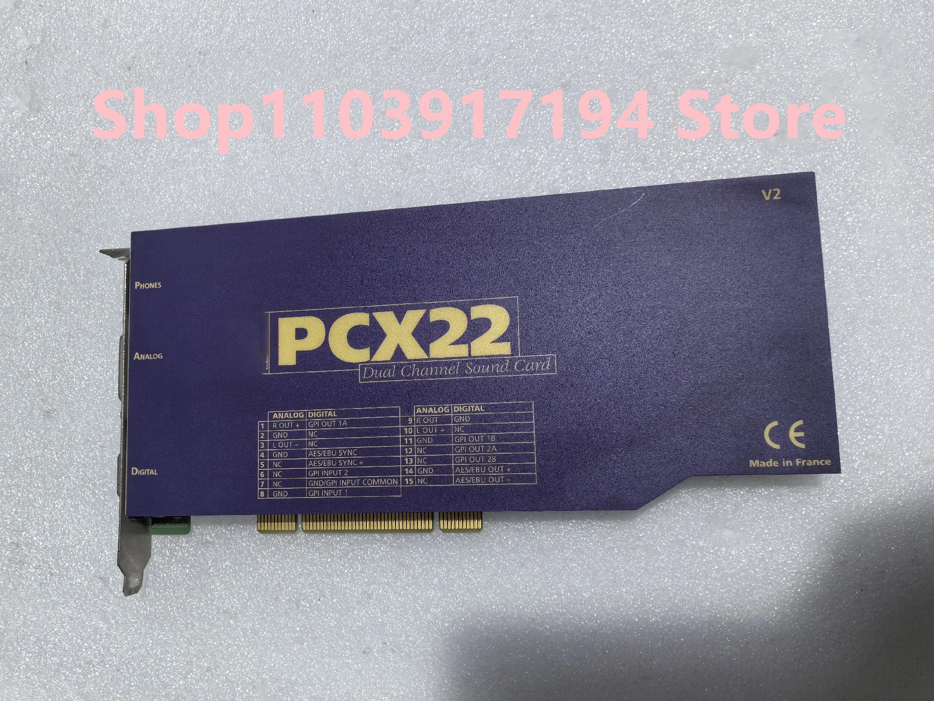 Digigram PCX22 V2 방송 프로 사운드 카드