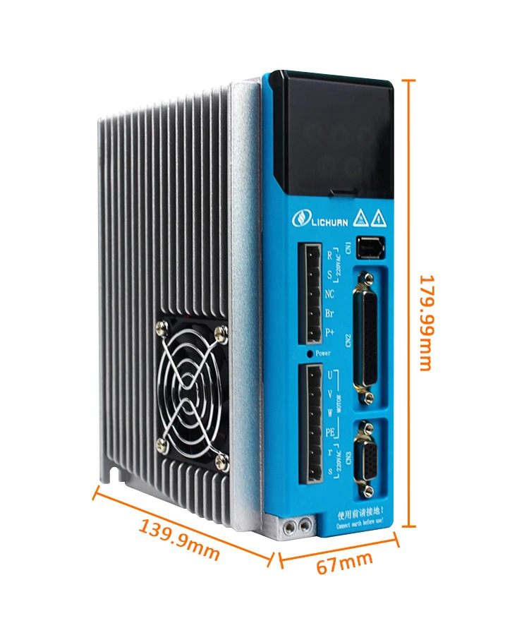 Lichuan AC220V Nema34 12nm 루프 스테퍼 모터 3상 하이브리드 서보모터드라이버 키트 LCDA2260ELC86H3156 6A 3A