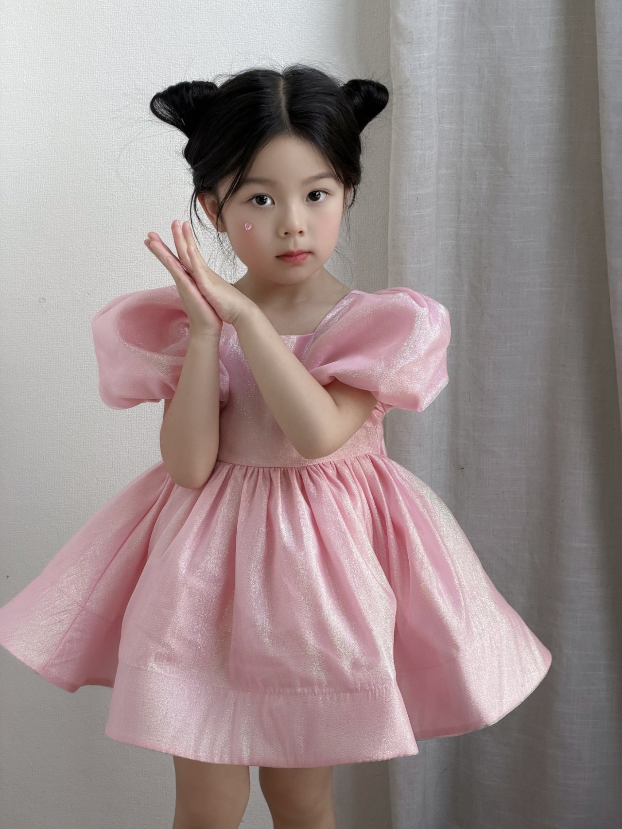 여아드레스 돌리 미니 핑크 생일 파티 유아 아기 화동 드레스 - 상세 이미지 5