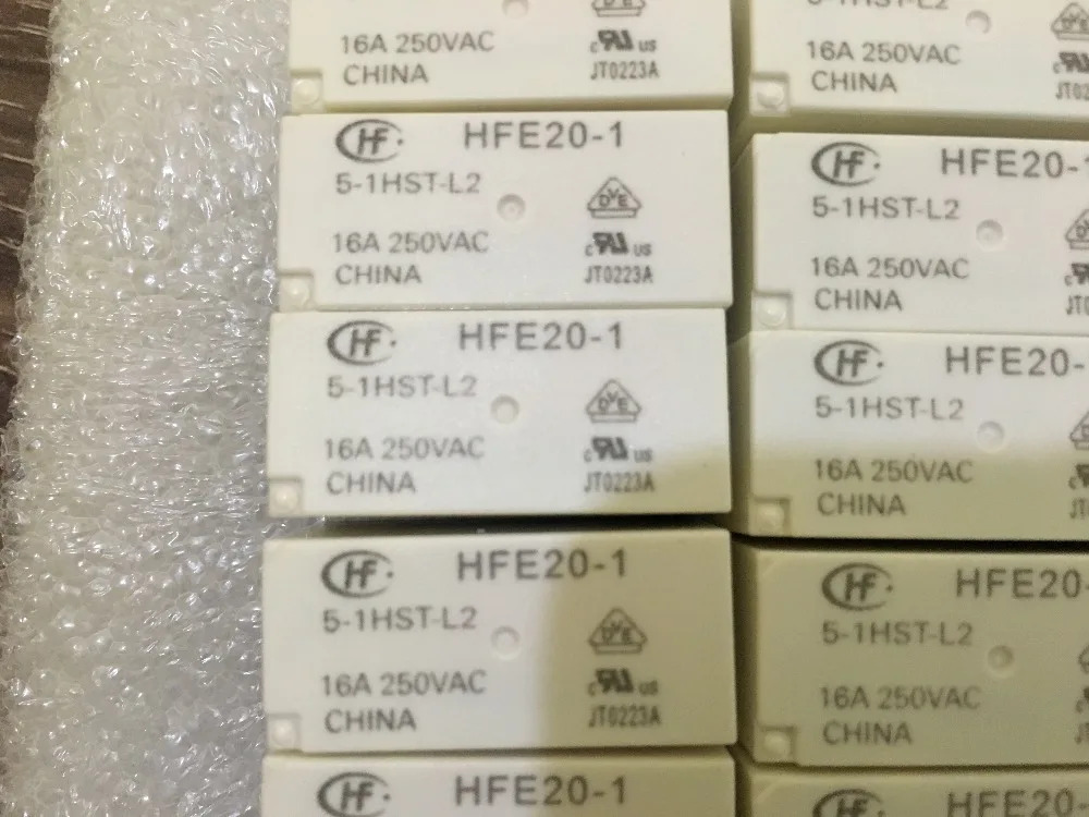 매크로 자기 릴레이 HFE20-1-5 1HST-L2 정상 개방 이코일 유지 그룹 16A HFE20-1-5-1HST-L2 16A250V