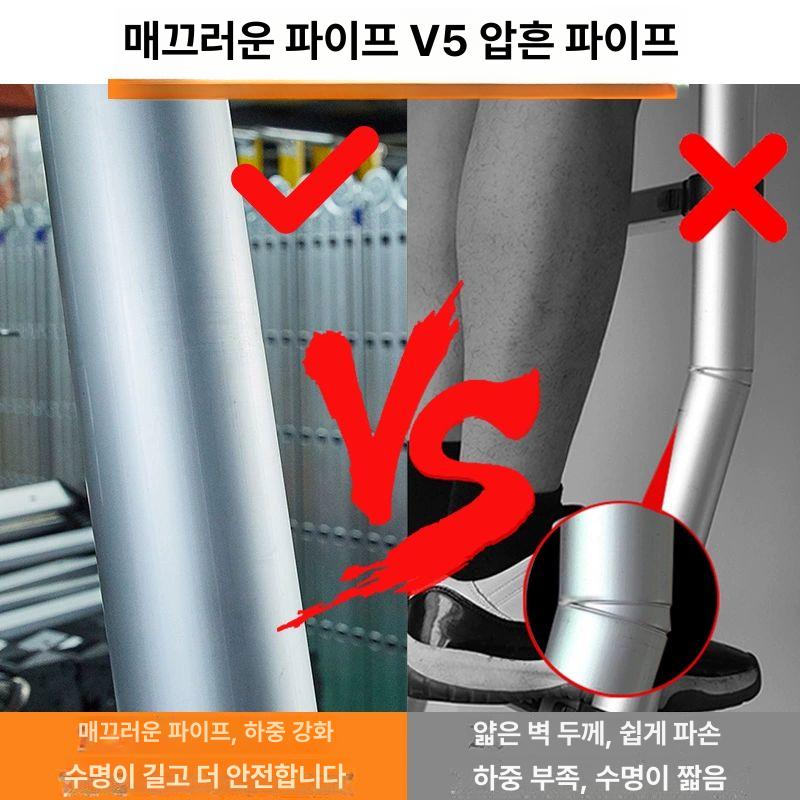 접이식사다리 5m 발판 알루미늄 다락방 안테나사다리 고층 단면 원터치텔레스코픽 산업용 - 상세 이미지 5