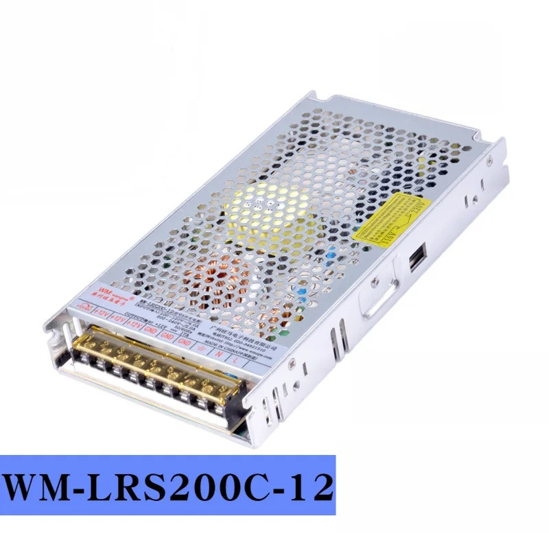 WANGM호환A 12V17A 24V8.8A 200W WM-LRS200C-12 WM-LRS200C-24 WM-LRS200-12 새 전원공급장치