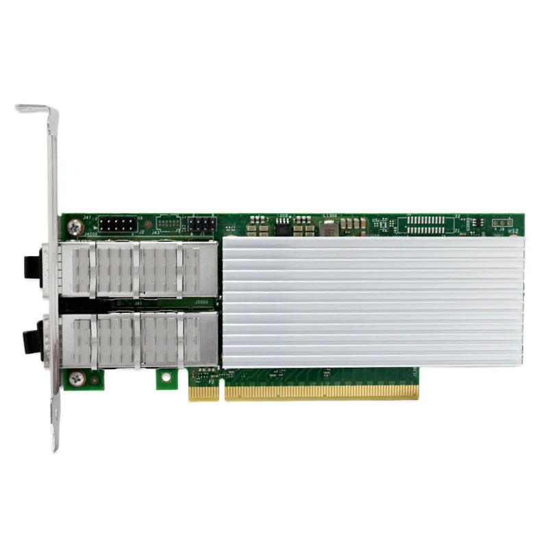 E810-CQDA2 서버 이더넷 어댑터 100G 2 포트 QSFP28 PCIe4.0 X16 NIC USB 유선 RDMA RoCE 네트워크 카드
