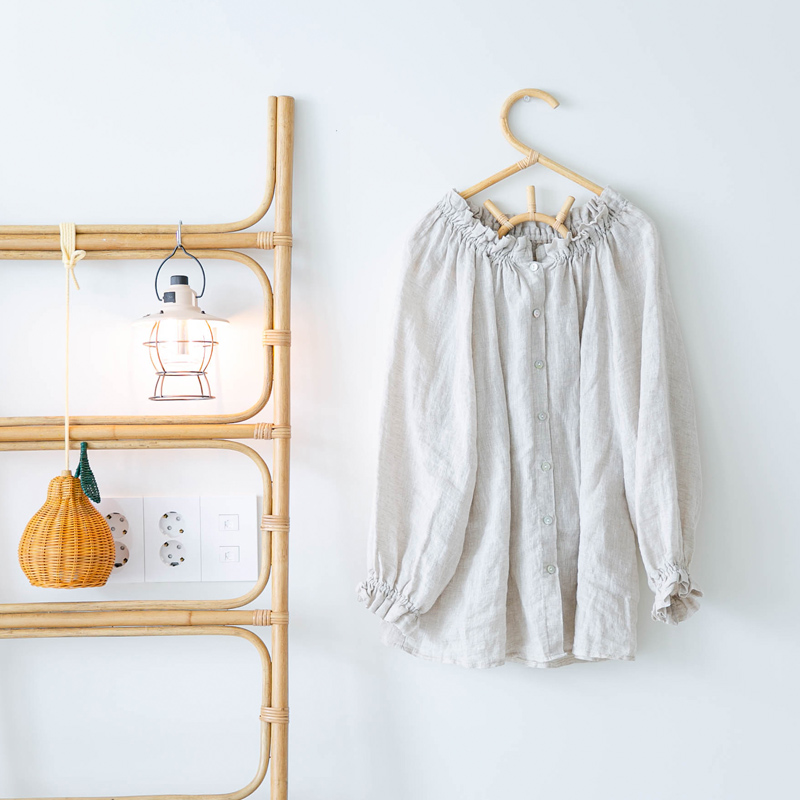 써니 라탄옷걸이 미니 우드 아이방옷걸이 꾸미기 옷가게 옷행거 3P세트