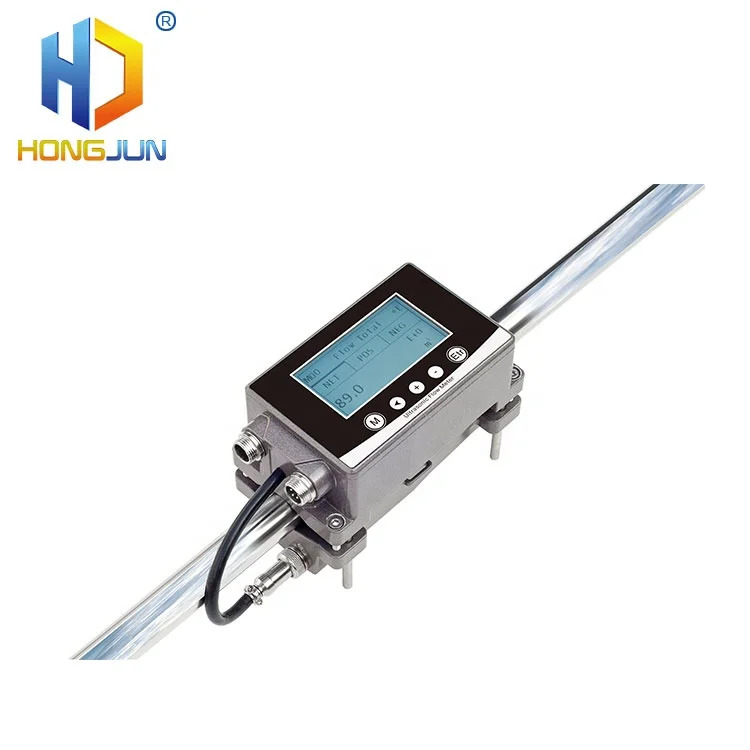 HLF400 RS485 DN15 DN25 DN32 DN40 소형 파이프 클램프 온 초음파 유량계/유량계