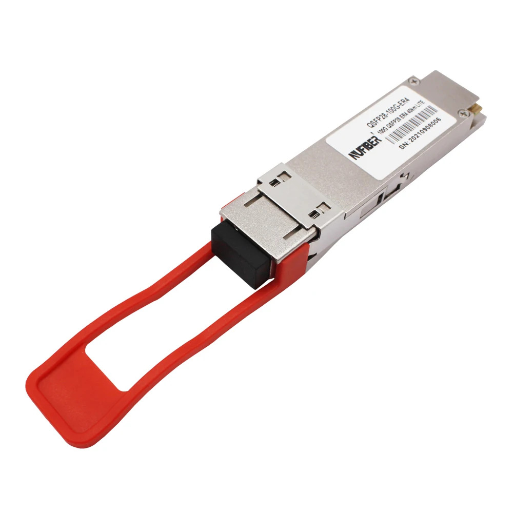 이LC 100G 광섬유 모듈을 갖춘 100Gb/s QSFP28 트랜시버 40km 단일 모드