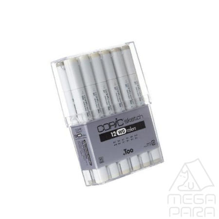 상세참조 코픽 스케치 마 카세트 12색 웜그레이 미술용 마카펜세트 트윈마카