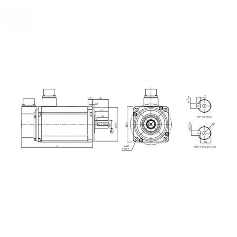 오리지널 ECMA-GA1306RS ECMA-A2 서보모터 600W 1000RPM 220V